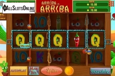 Screen5. Arriba Arriba from Booming Games