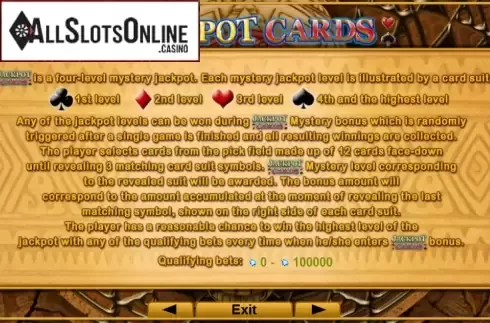 Screen6. Aztec Glory from EGT