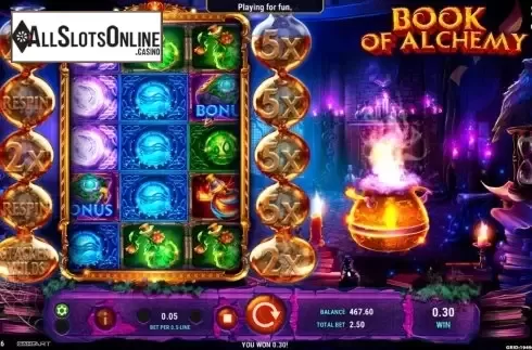 Win Screen 2. Book of Alchemy from GameArt