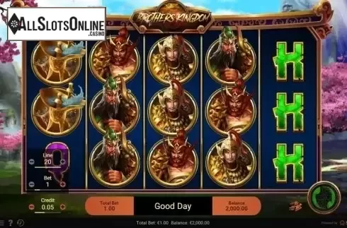 Reel Screen. Brothers Kingdom from Spadegaming