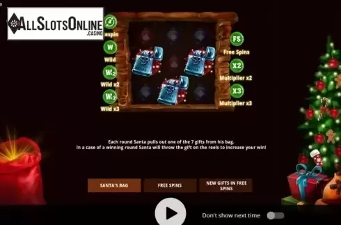 Start Screen. Brutal Santa from Evoplay Entertainment