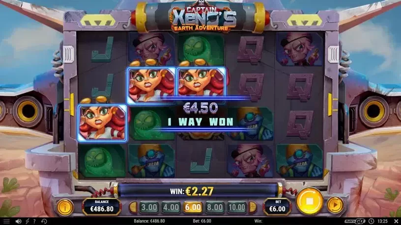 Captain Xenos Earth Adventure slot screenshot 3