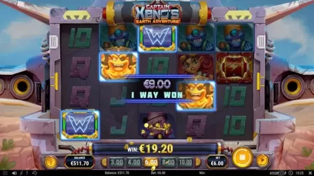 Captain Xenos Earth Adventure slot screenshot 5