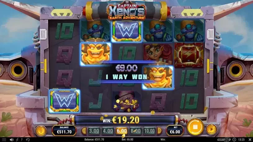 Captain Xenos Earth Adventure slot screenshot 5