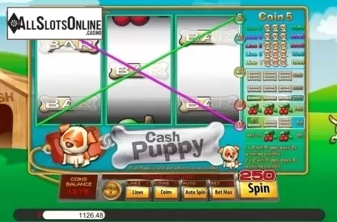 Win Screen 4. Cash Puppy from Genii