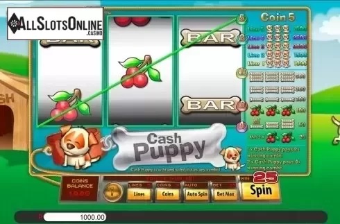 Win Screen 2. Cash Puppy from Genii