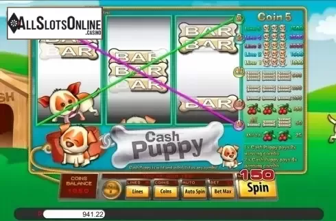 Win Screen 3. Cash Puppy from Genii