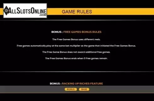 FS rules screen