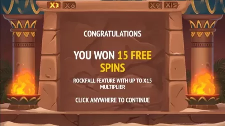Cleopatras Gems Rockways slot screenshot 3