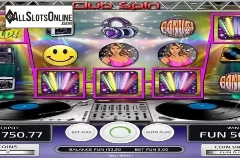 Win screen 3. Club Spin (Concept Gaming) from Concept Gaming