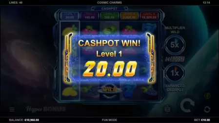 Cosmic Charms slot screenshot 2