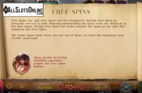 Game Features screen