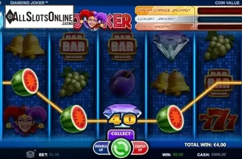 Win screen 1. Diamond Joker from Betsson Group