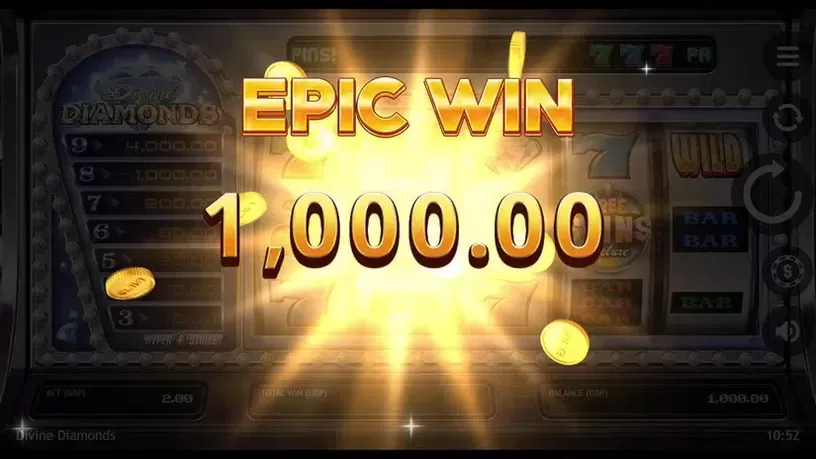 Divine Diamonds slot screenshot 4