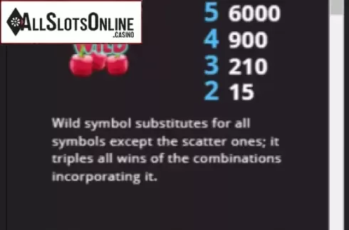 Paytable screen 1. Double Fruits from Capecod Gaming