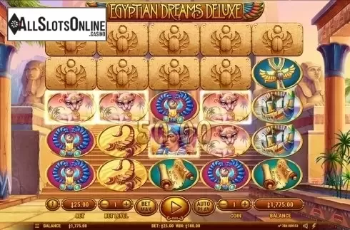 Wild win screen. Egyptian Dreams Deluxe from Habanero