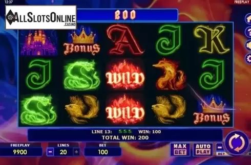 Win Screen 1. Fire Queen (Amatic Industries) from Amatic Industries