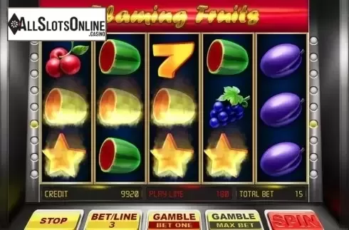 Scatter Win screen. Flaming Fruits (BetConstruct) from BetConstruct