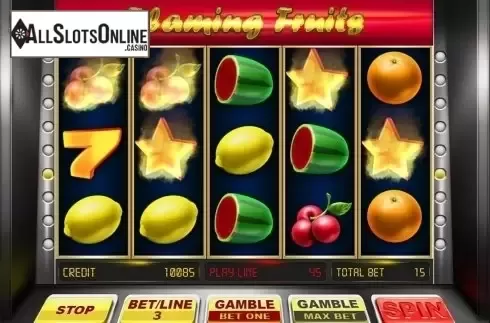 Win screen. Flaming Fruits (BetConstruct) from BetConstruct