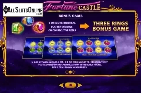 Paytable 2. Fortune Castle from Skywind Group