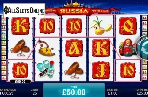 Win Screen 2. From Russia With Love from Playtech