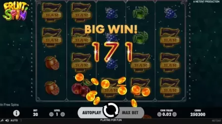 Fruit Spin slot screenshot 3
