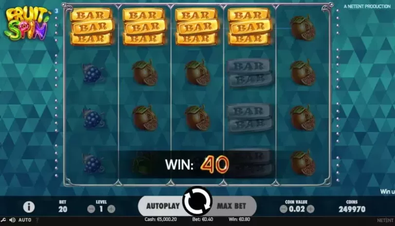 Fruit Spin slot screenshot 2