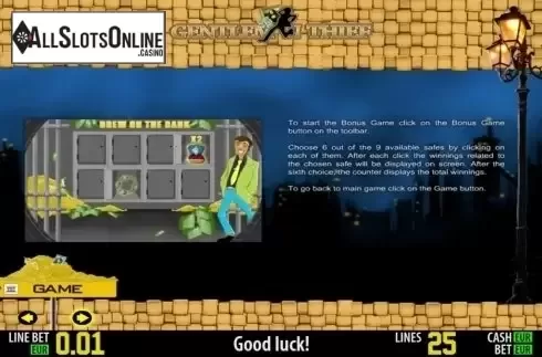 Paytable 3. Gentleman Thief HD from World Match