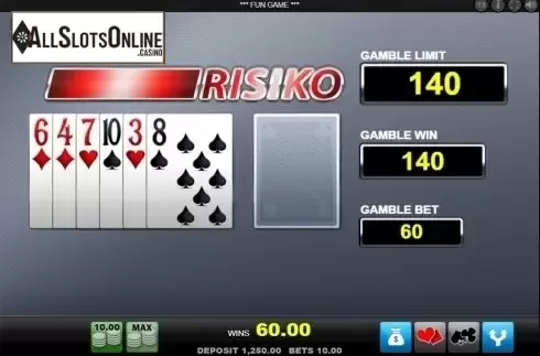 Gamble screen. Gold Beaver from Merkur