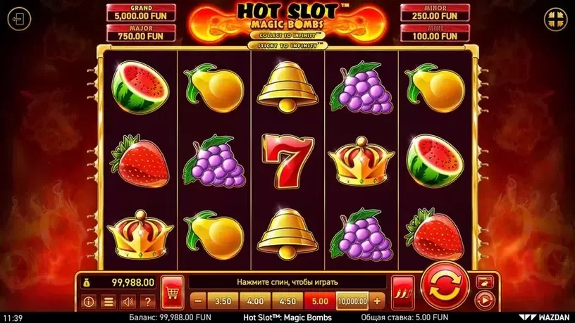 Hot Slot™: Magic Bombs slot screenshot 1