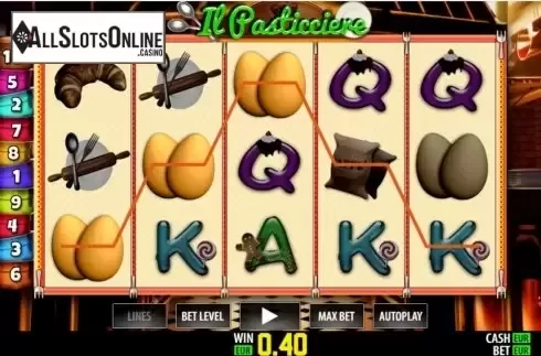 Win screen 3. Il Pasticciere from Nazionale Elettronica