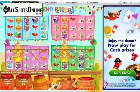 Win Screen . Jalapeno Racers from Roxor Gaming
