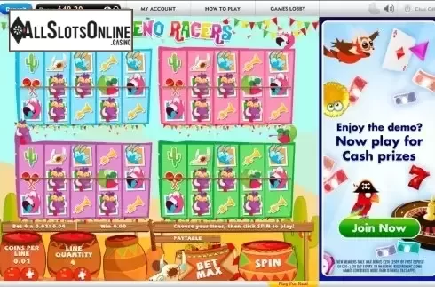 Game Workflow screen 2. Jalapeno Racers from Roxor Gaming