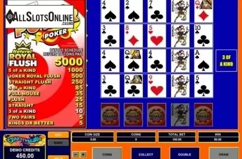 Game Screen. Joker Poker Power Poker from Microgaming