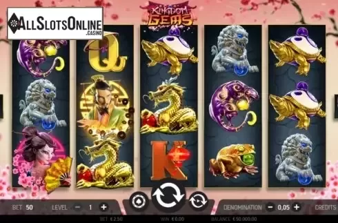 Reel screen. Kingdom Gems from FBM