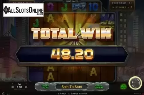 Win Free Spins screen