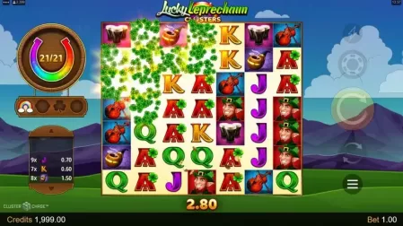 Lucky Leprechaun Clusters slot screenshot 2