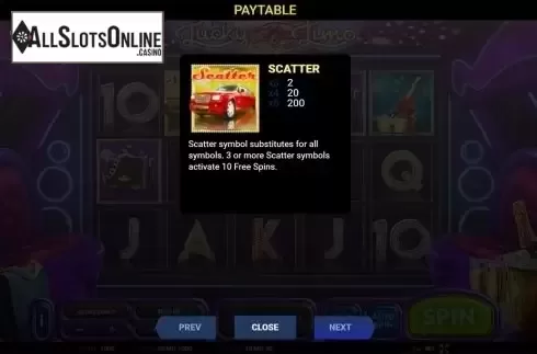 Paytable 2. Lucky Limo from Others