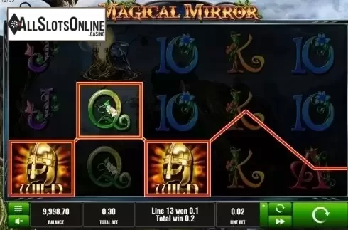 Wild Win screen. Magical Mirror from Platipus