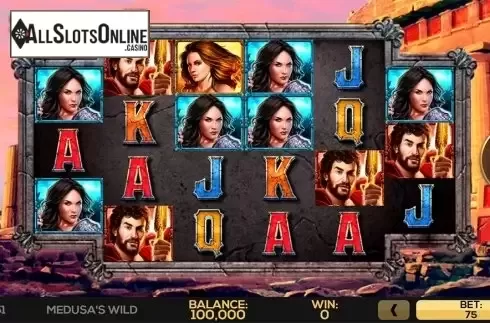Reels screen. Medusa's Wild from High 5 Games