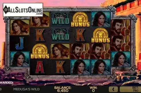 Game workflow 2. Medusa's Wild from High 5 Games