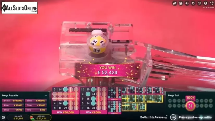 Game Screen 5. Mega Ball (Evolution Gaming) from Evolution Gaming