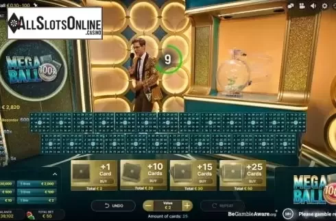 Game Screen 1. Mega Ball (Evolution Gaming) from Evolution Gaming