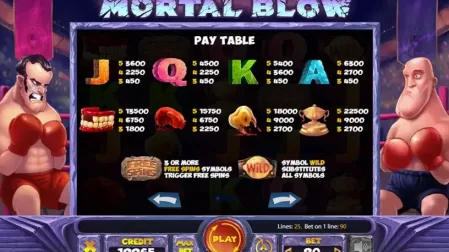 Mortal Blow slot screenshot 1