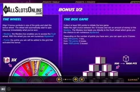 Features. Mystery Rush from GAMING1