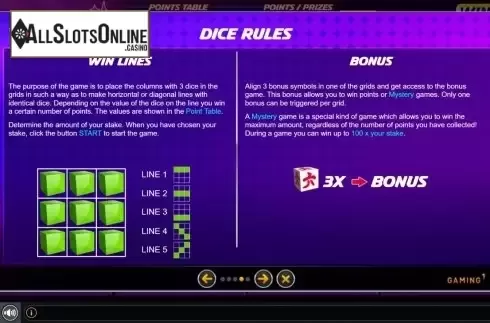 Rules. Mystery Rush from GAMING1