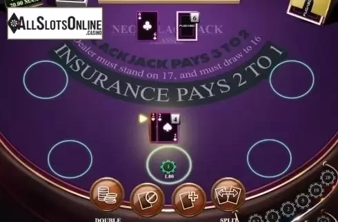 Game Screen 3. Neon Blackjack Classic from Fugaso