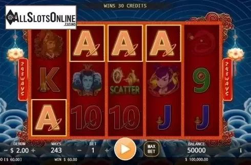 Win screen. Nezha from KA Gaming