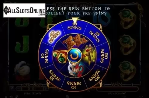 Bonus Wheel. Nights Of Magic from Spinomenal