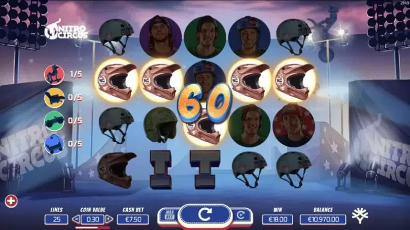 Nitro Circus slot screenshot 2